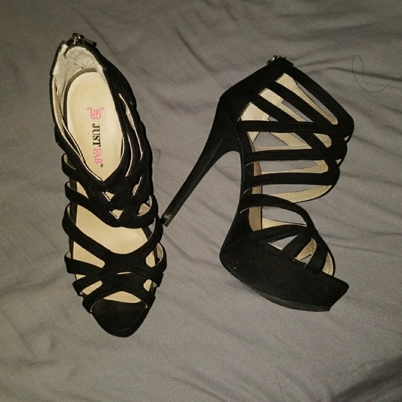 justfab strappy heels